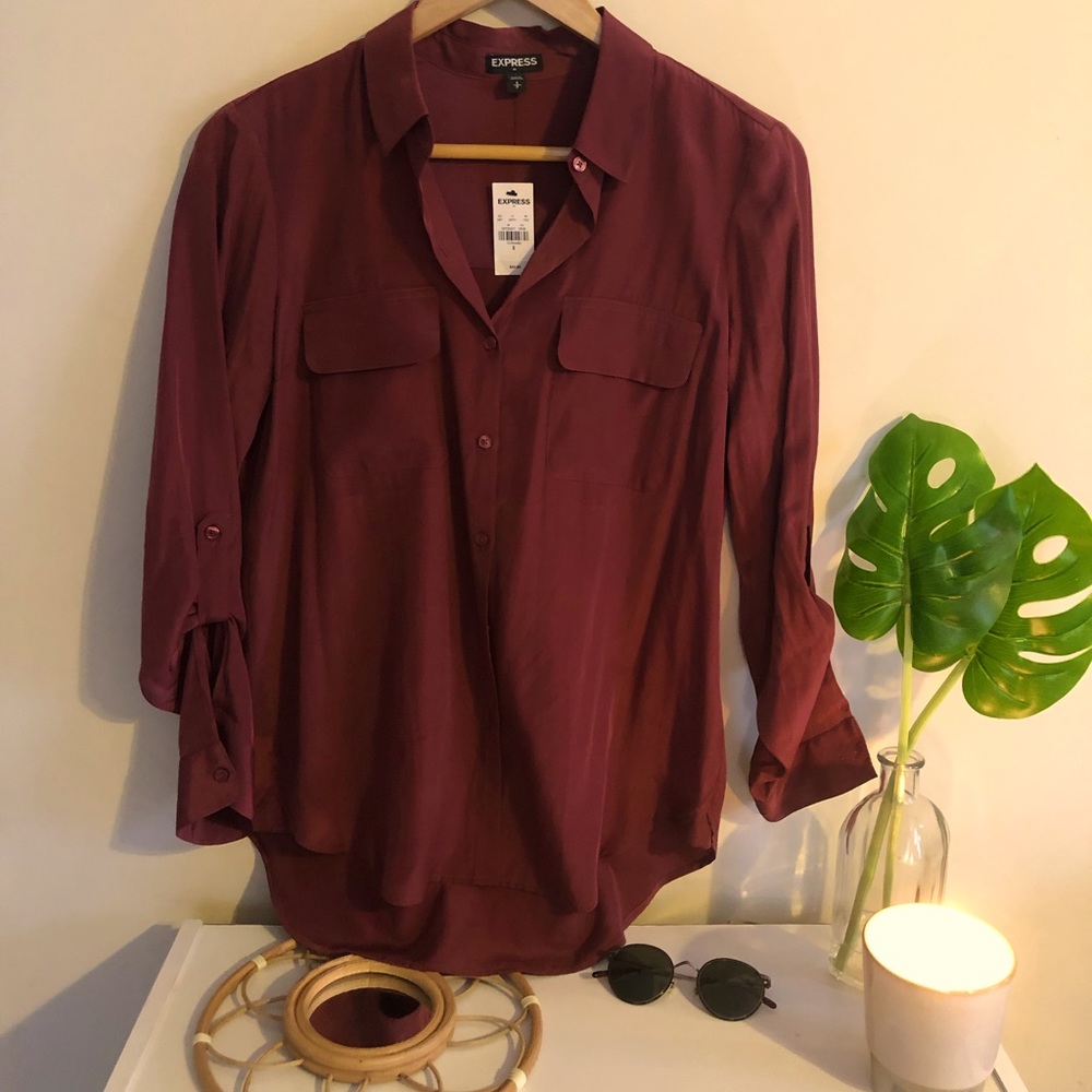Express button down top brand new